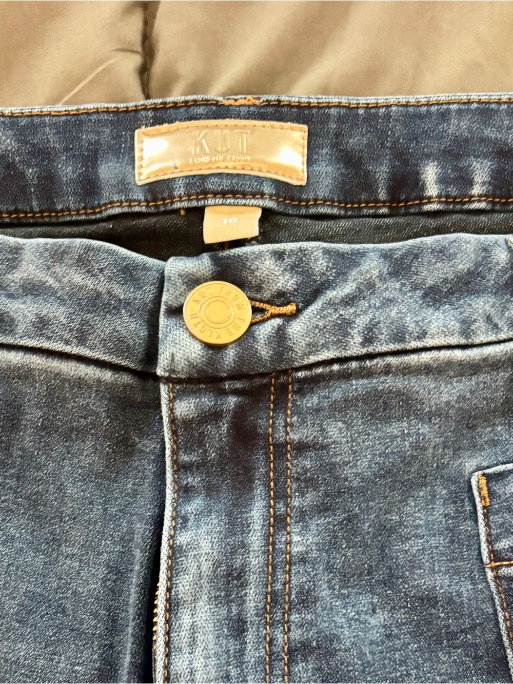 Kut from the Kloth Women's Blue Wide Leg Jeans - Picture 2 of 7